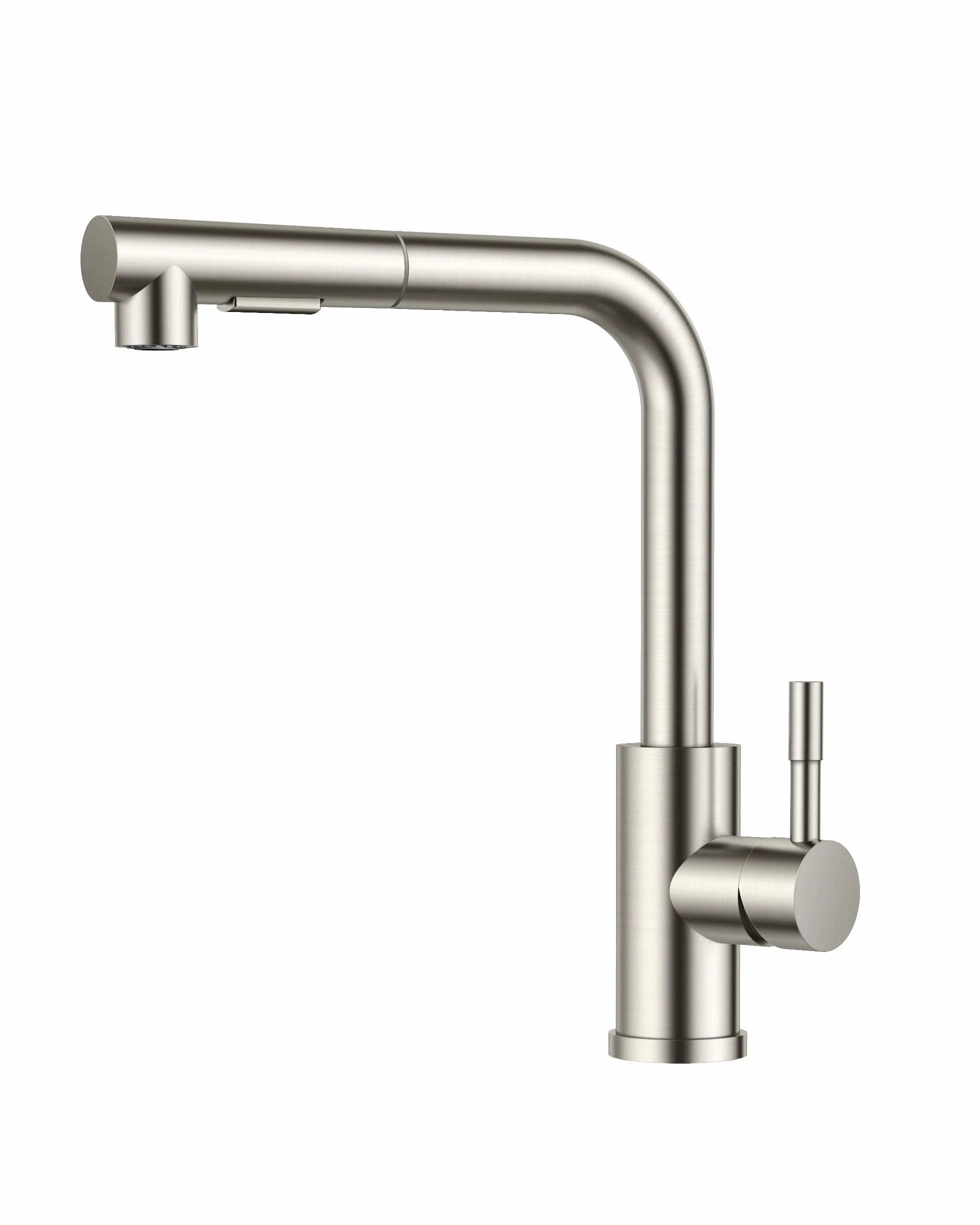 FORIOUS Grifo Cocina Extraible, Grifo Cocina Fregadero con Ducha de 2 Modos de Rociado Giratorio a 360° Torneira Cozinha Monomando, Acero Inoxidable