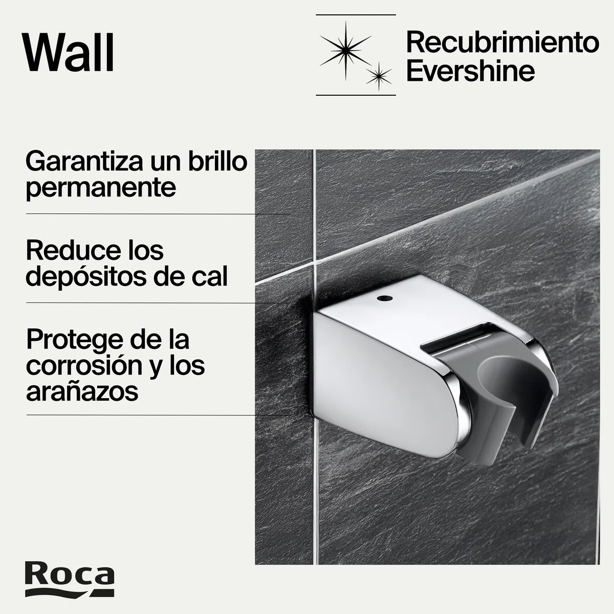 Roca,Wall,Soporte articulado para ducha de mano,A5B5350C00