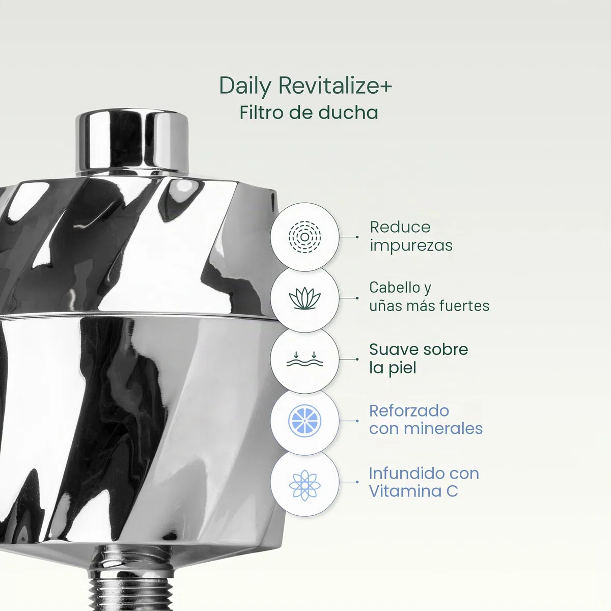 AquaBliss SF400 - Filtro de ducha revitalizante HD, filtración de alto rendimiento, 2 x vitamina C, minerales para cabello, piel y uñas deliciosos, KDF/CS/VC para productos químicos menos agresivos,