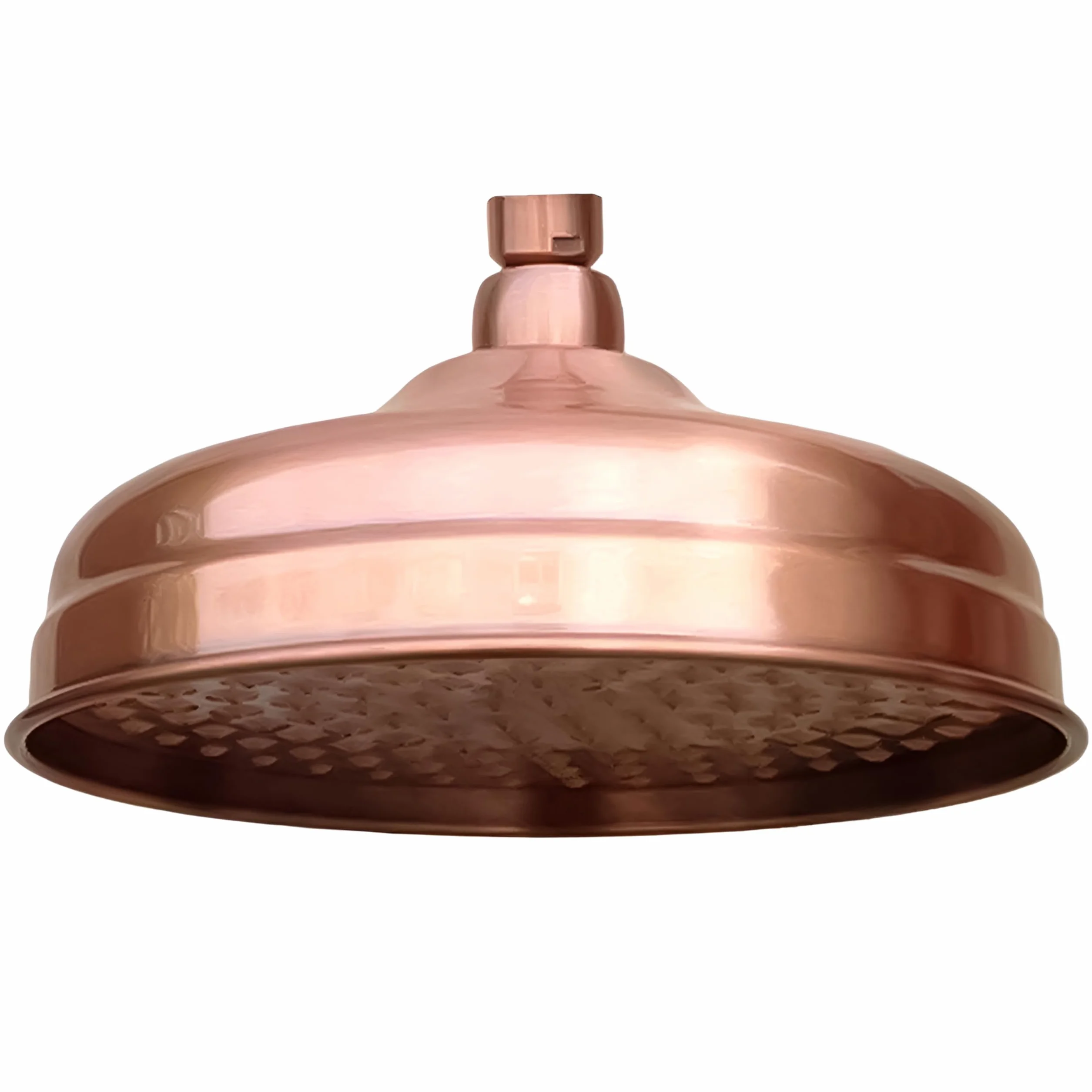 Cobre Rojo Antiguo Redondo 8"Cabeza de Ducha de acero inoxidable Lluvia Tubo de Extensión Brazo de Pared Brazo de Ducha Accesorio de Baño, Cabezal de Ducha