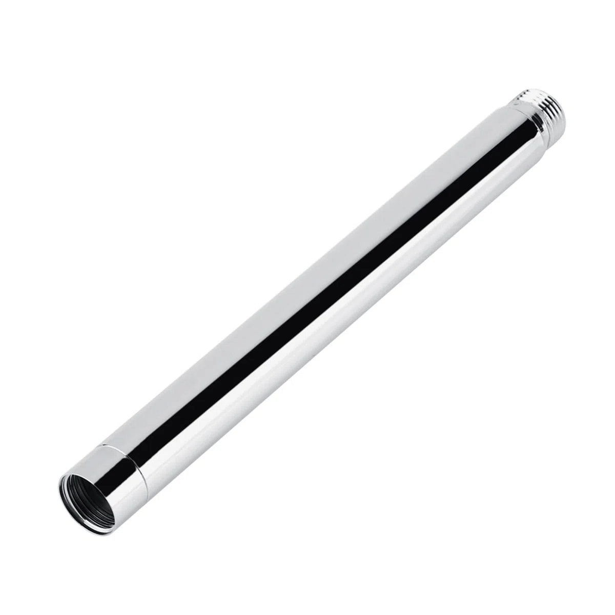 Extensor de Ducha Tubo de Acero Inoxidable, 8 Pulgadas Baño de Mano Extensión, G1/2 Redondo de Cromado Extensor de Cabezal para Accesorio Alcachofa Fija