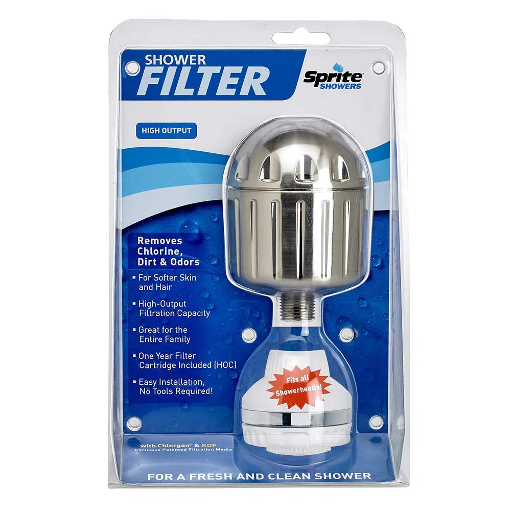 Sprite Showers HO2-BN - Carcasa universal para filtro de ducha (2 unidades, níquel cepillado)