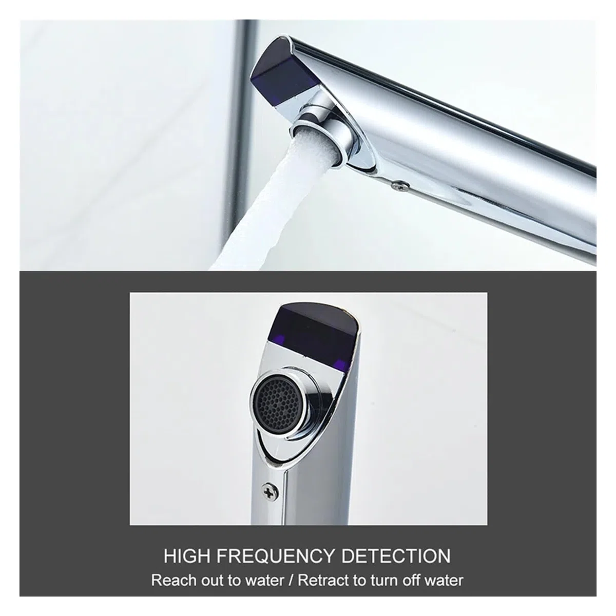 Grifo mezclador automático con sensor cromado ELS8870 para fregadero de cocina y lavabo