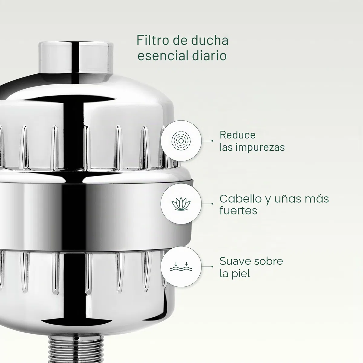 AquaBliss - Filtro de ducha universal de alto rendimiento con cartucho de filtro de repuesto de varias etapas, transforma rápidamente la picazón, el eccema y el acné en cabello, uñas y piel